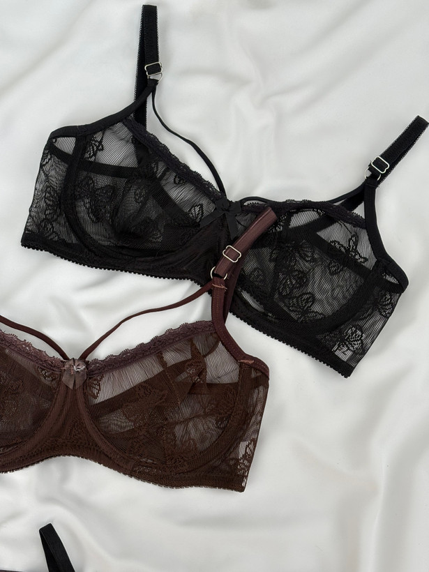 ست لباس زیر زنانه تمام تور پروانه🦋